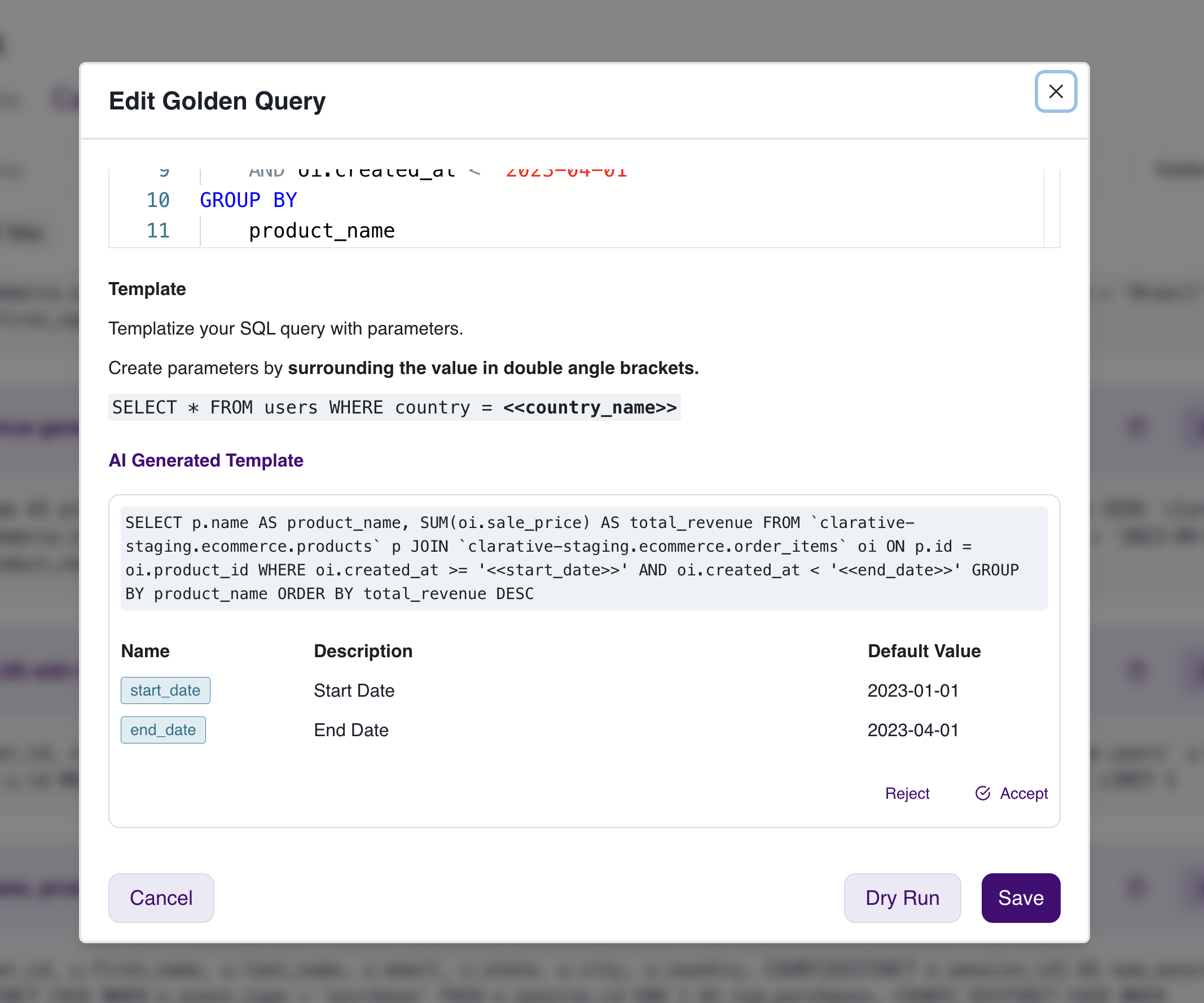 AI Generated Template