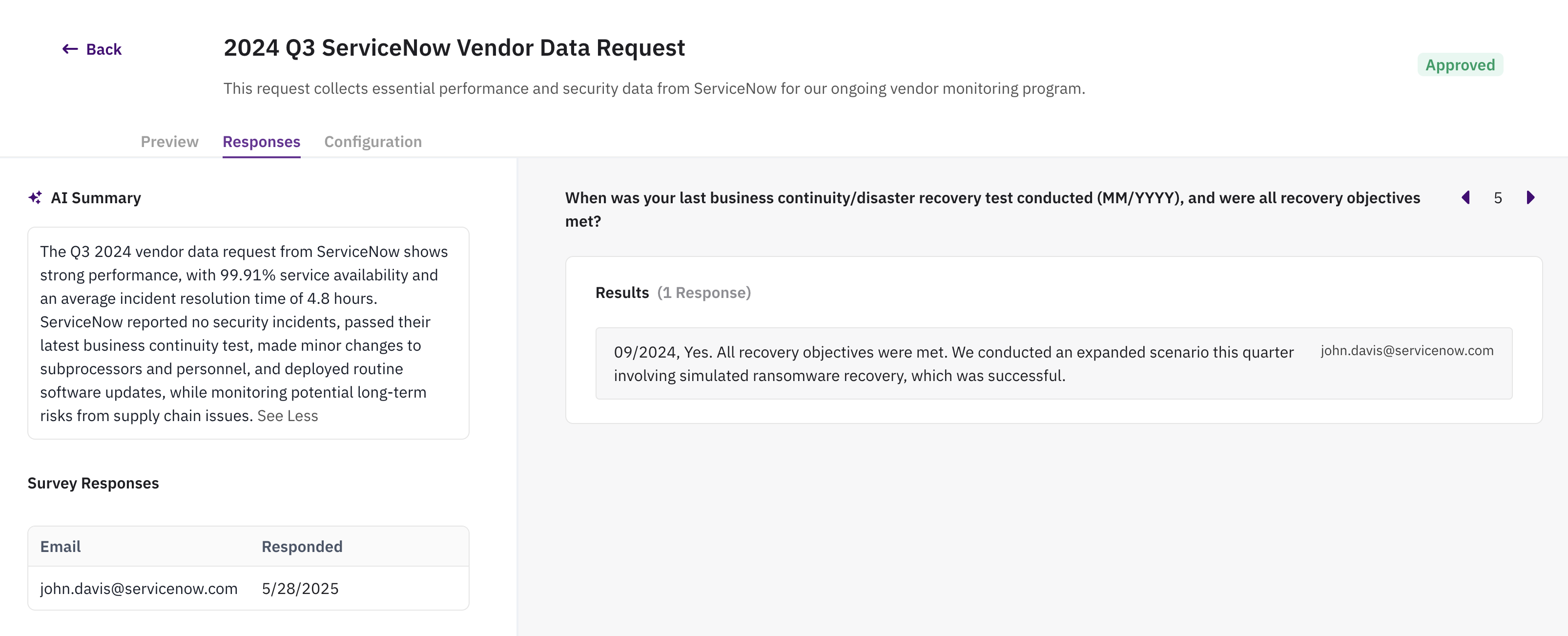 Data Request
