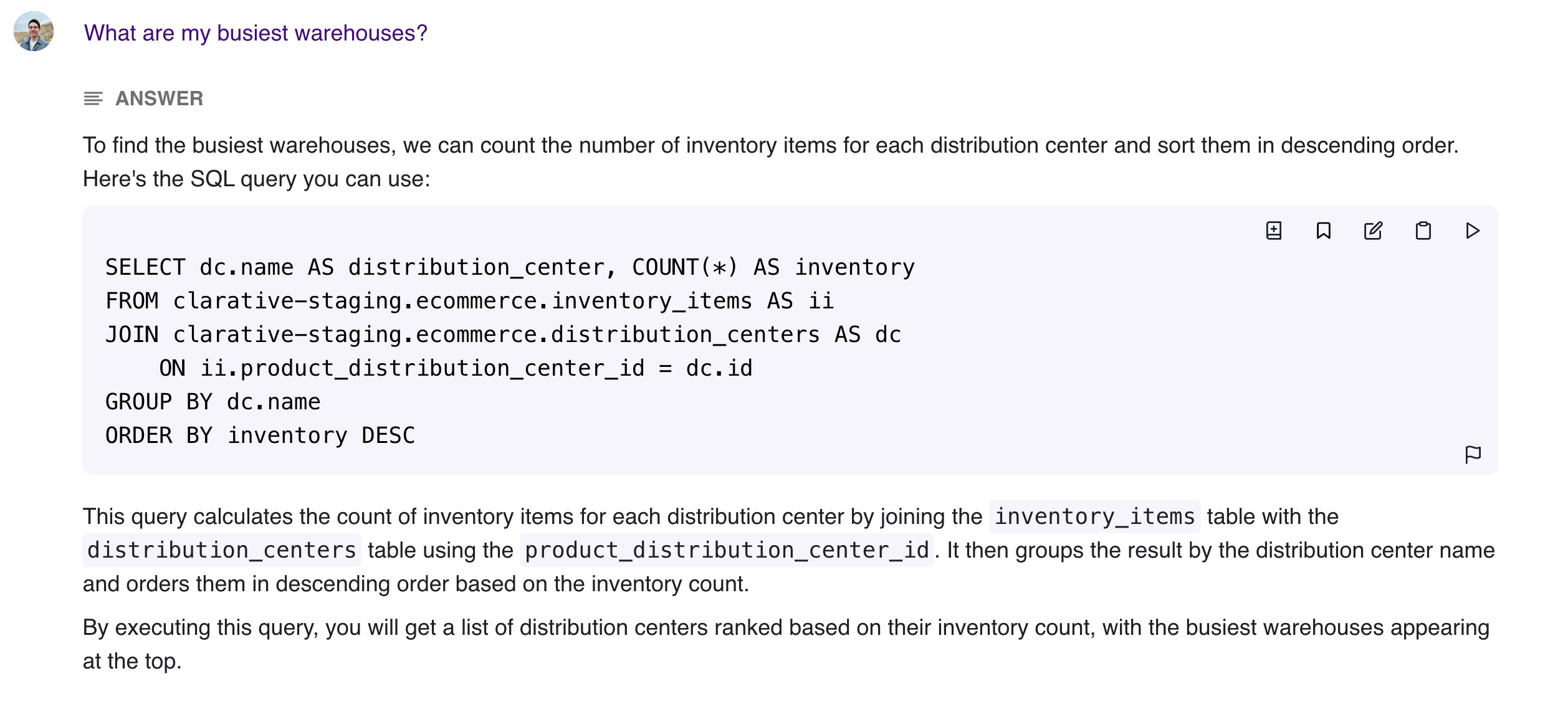 SQL Answer